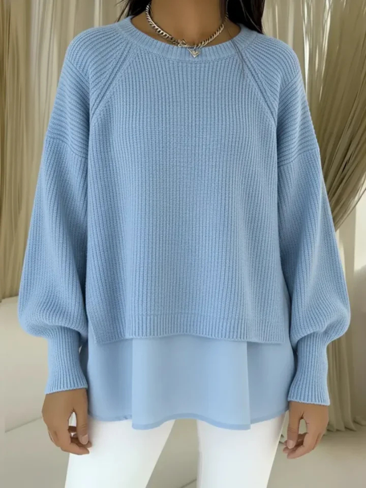 Dorothea | Strickpullover in Lagenoptik