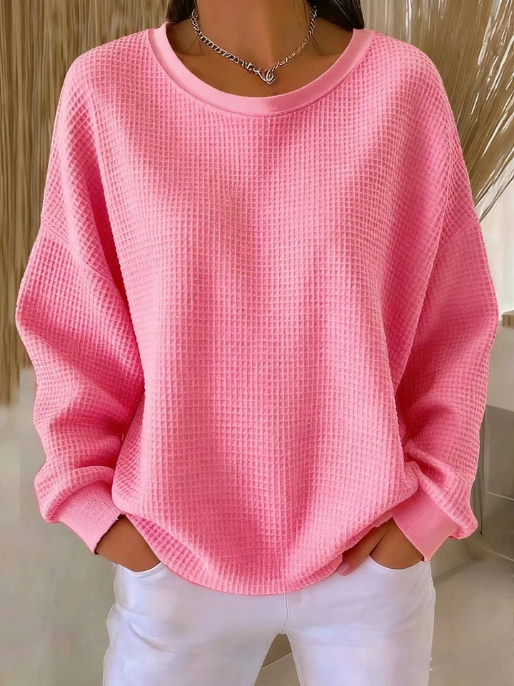 Friederike | Klassischer Pullover mit Waffelstruktur