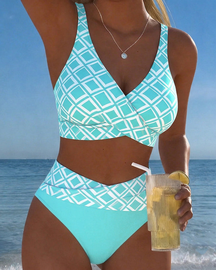 Avalynne | Zweiteiliger Bikini mit elegantem Muster