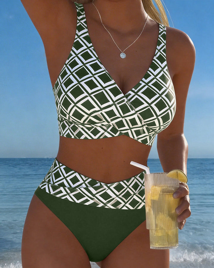 Avalynne | Zweiteiliger Bikini mit elegantem Muster