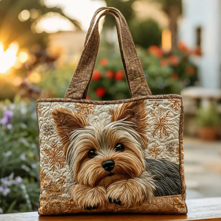 Julia | Gesteppte Tragetasche mit Motiv Yorkshire Terrier