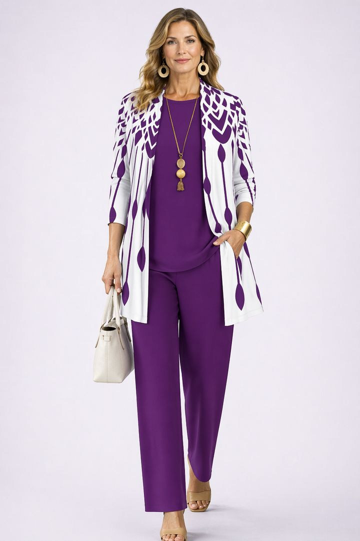 Irmgard | Elegantes dreiteiliges Damenset