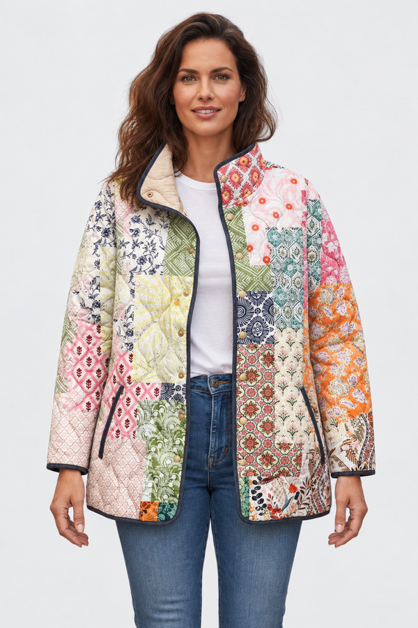Minna™ | Steppjacke im Patchwork-Look
