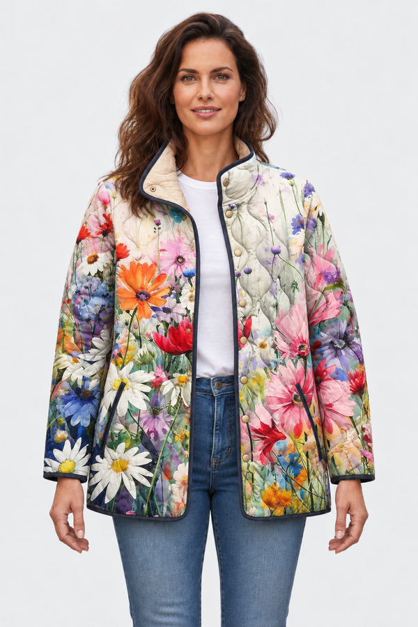 Sybille™ | Steppjacke mit Sommerwiese