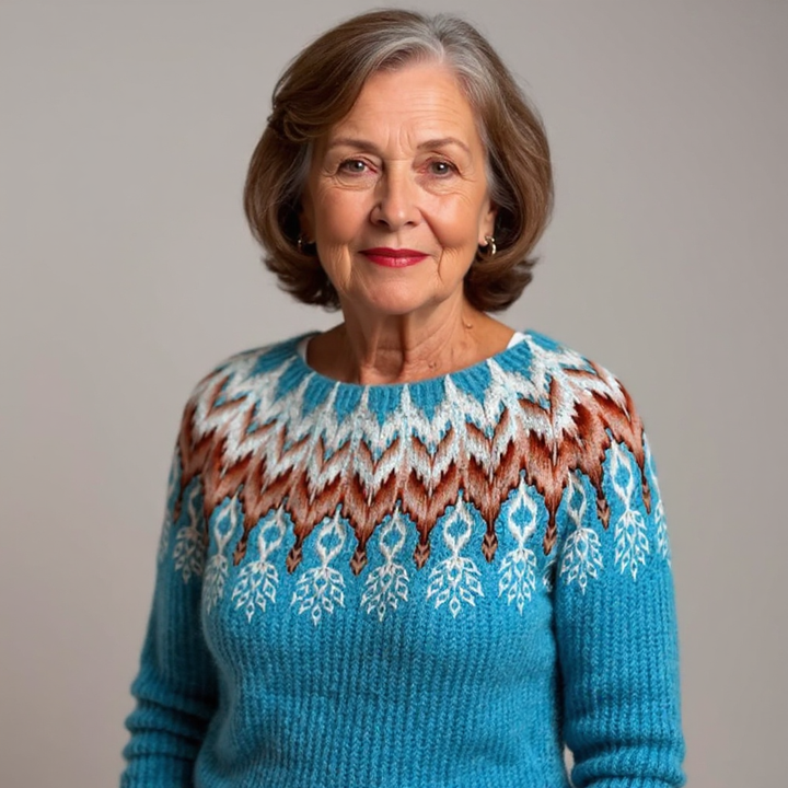 Grit™ | Pullover mit Norwegerpasse in Petrol