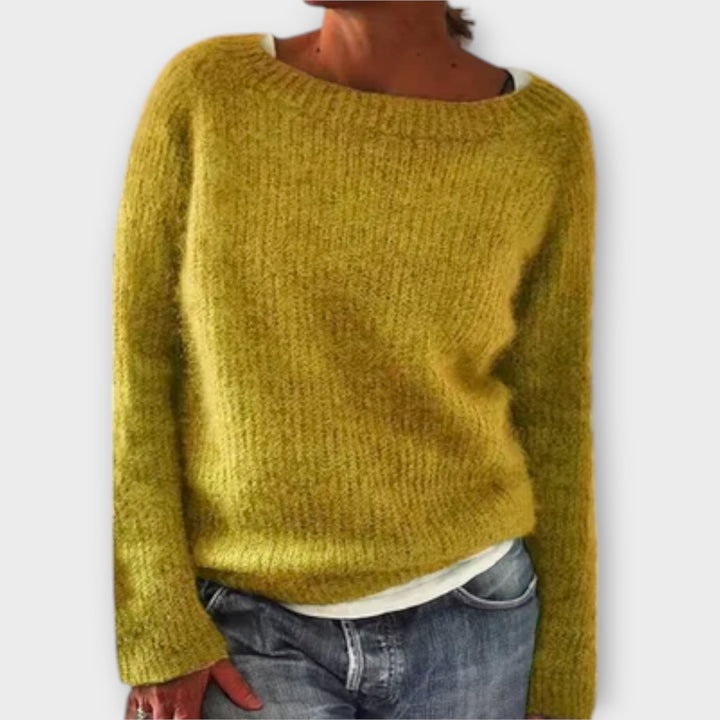 Ines™ | Pullover in warmem Senfgelb