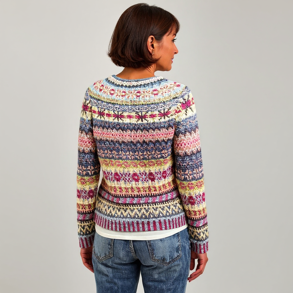 Irmgard™ | Pullover im Norweger-Farbmix