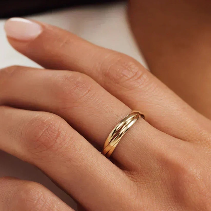 Pauline | Schlichter Ring in Goldton