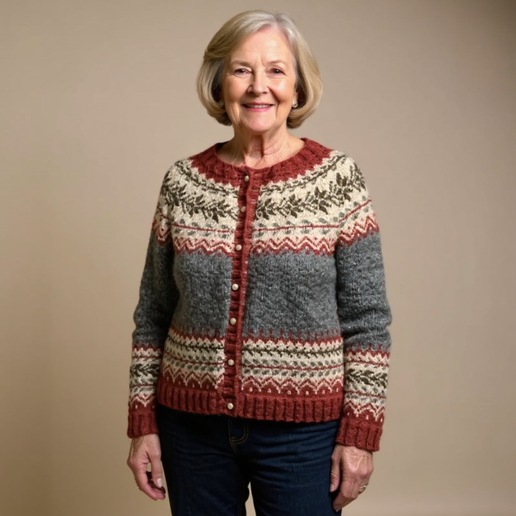 Annegret™ | Strickjacke im Norweger-Stil