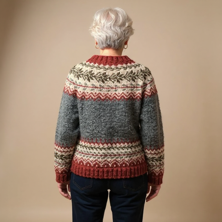 Annegret™ | Strickjacke im Norweger-Stil