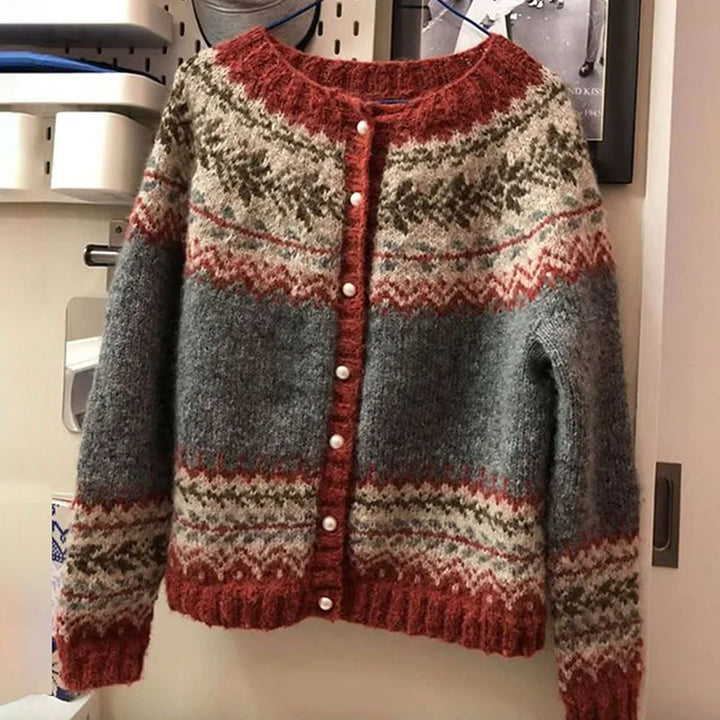 Annegret™ | Strickjacke im Norweger-Stil