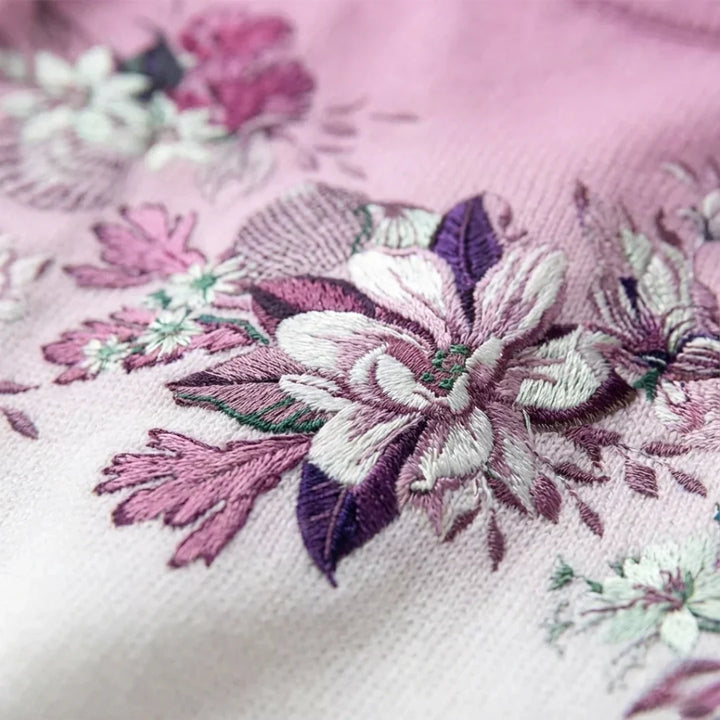 Luise | Rollkragenpullover mit Blumenmuster
