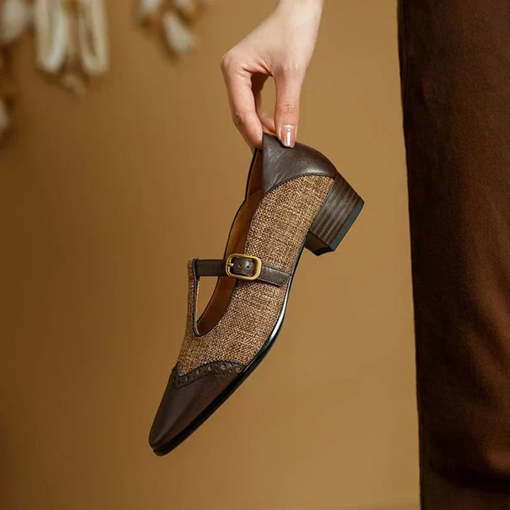 Vera – Vintage-Schuhe mit Schnalle