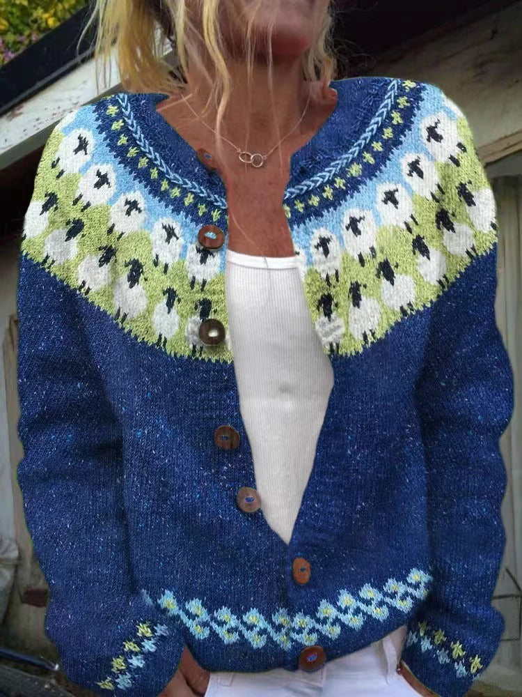 Gisela | Strickjacke im isländischen Vintage-Stil