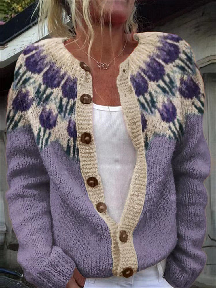 Greta | Strickjacke im isländischen Vintage-Stil