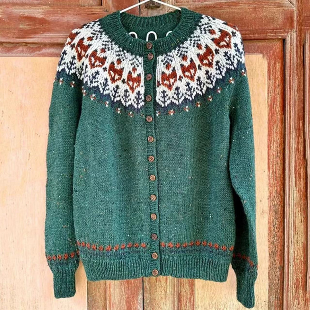 Gudrun | Strickjacke im isländischen Vintage-Stil