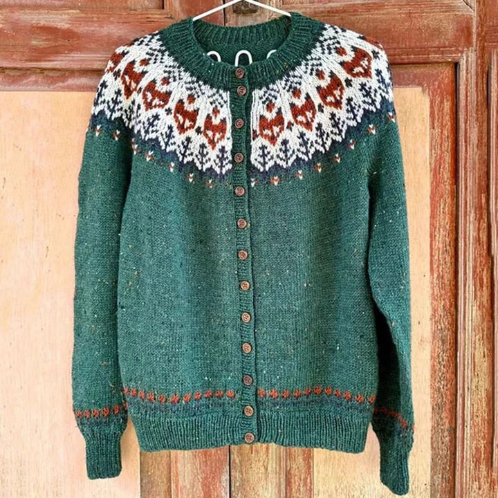 Gudrun | Strickjacke im isländischen Vintage-Stil