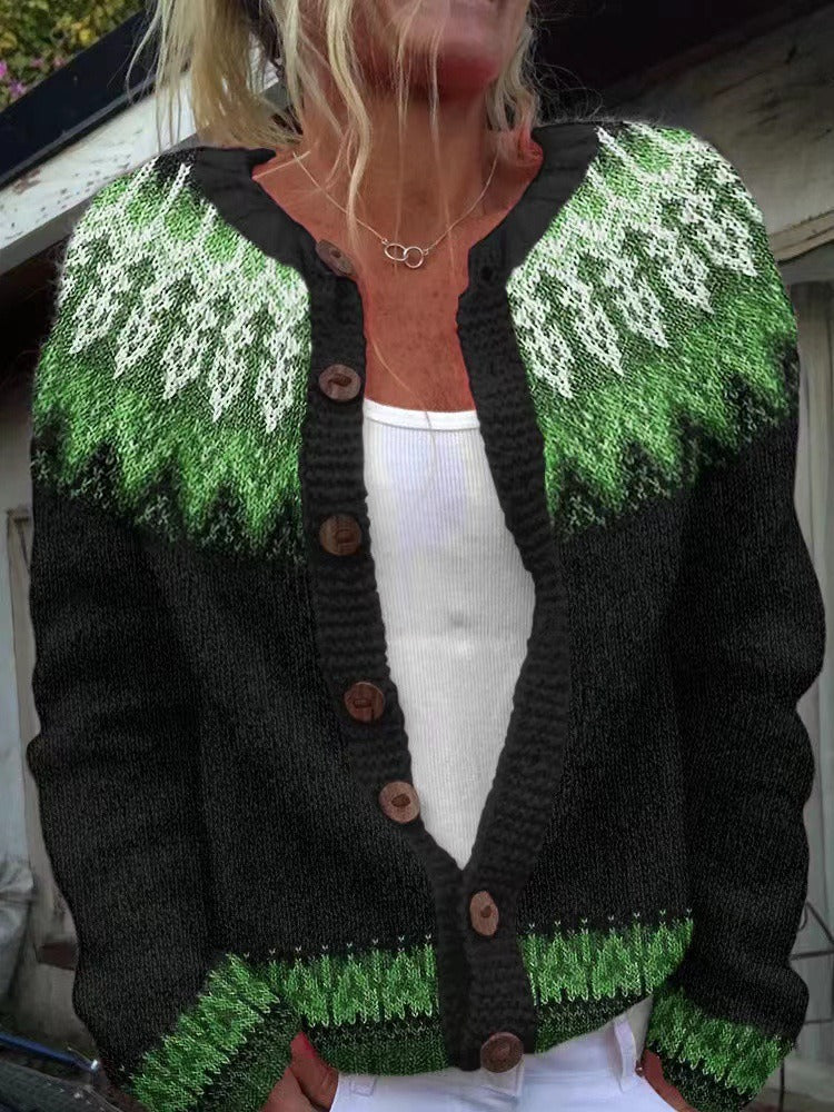 Marianne | Strickjacke im isländischen Vintage-Stil