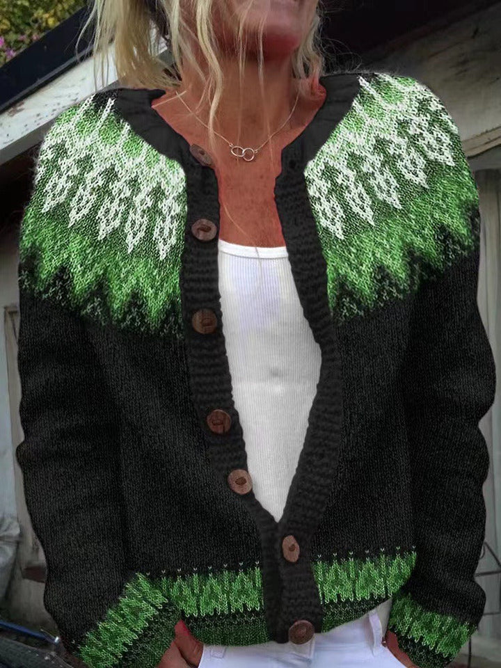 Marianne | Strickjacke im isländischen Vintage-Stil