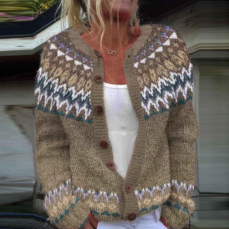 Elke | Strickjacke im isländischen Vintage-Stil