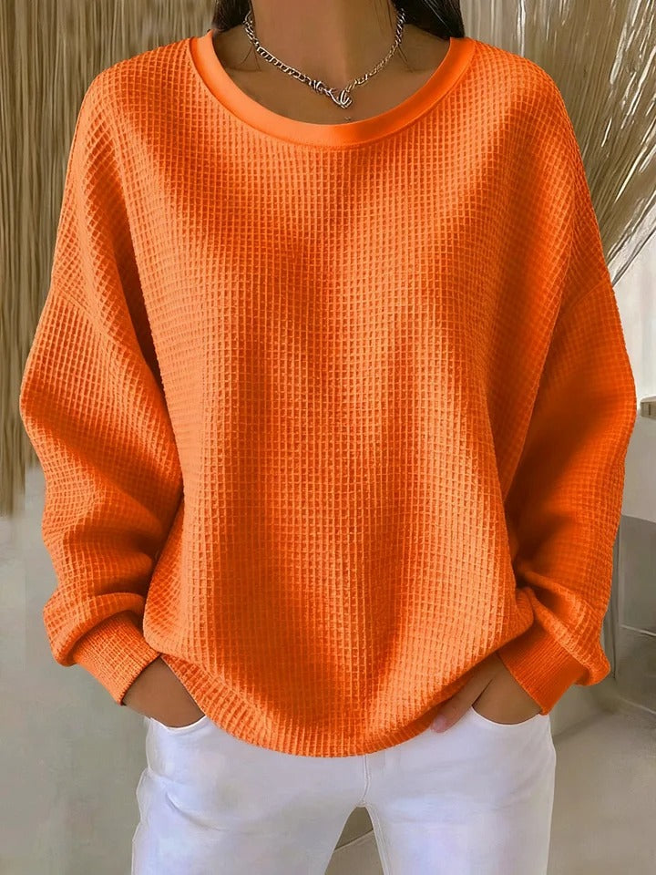 Friederike | Klassischer Pullover mit Waffelstruktur
