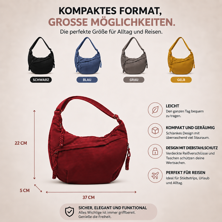Johanna | Schultertasche in Ocker