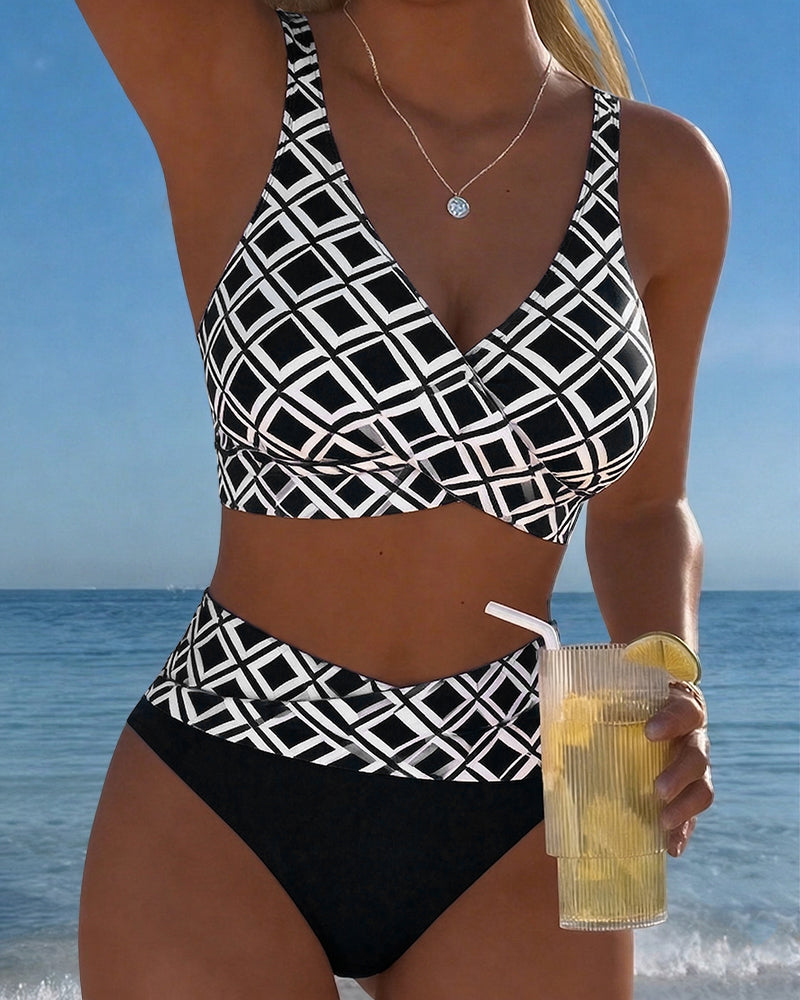 Avalynne | Zweiteiliger Bikini mit elegantem Muster