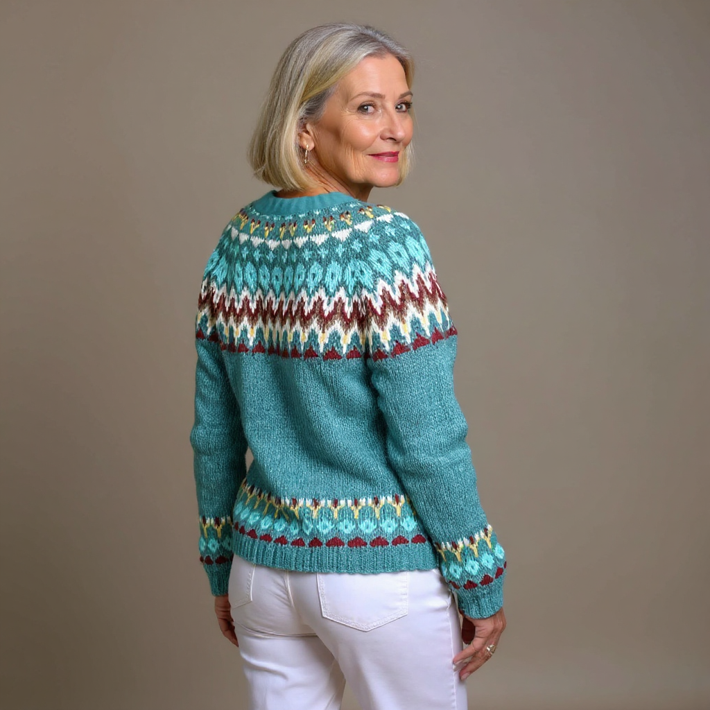 Helga | Strickjacke im isländischen Vintage-Stil