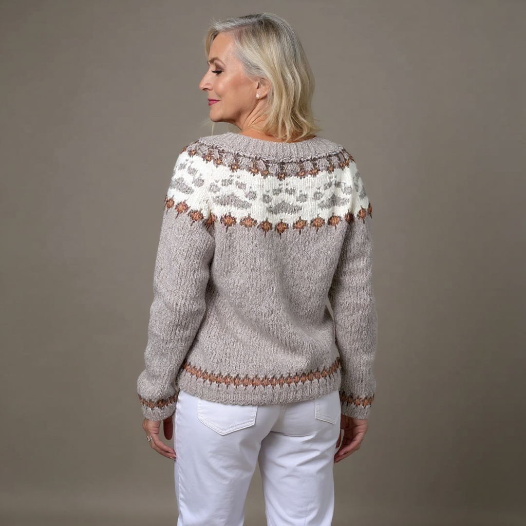 Hildegard | Strickjacke im isländischen Vintage-Stil