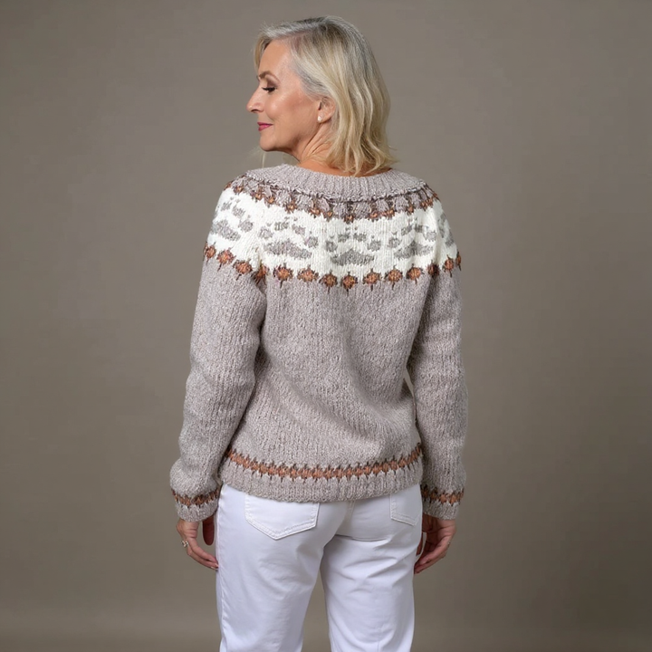 Hildegard | Strickjacke im isländischen Vintage-Stil