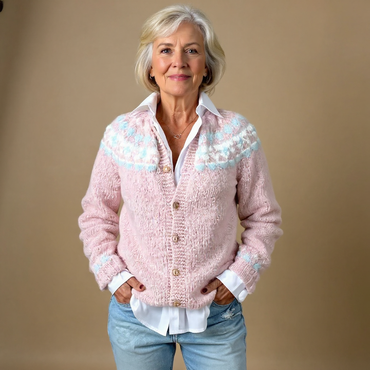 Waltraud | Strickjacke im isländischen Vintage-Stil