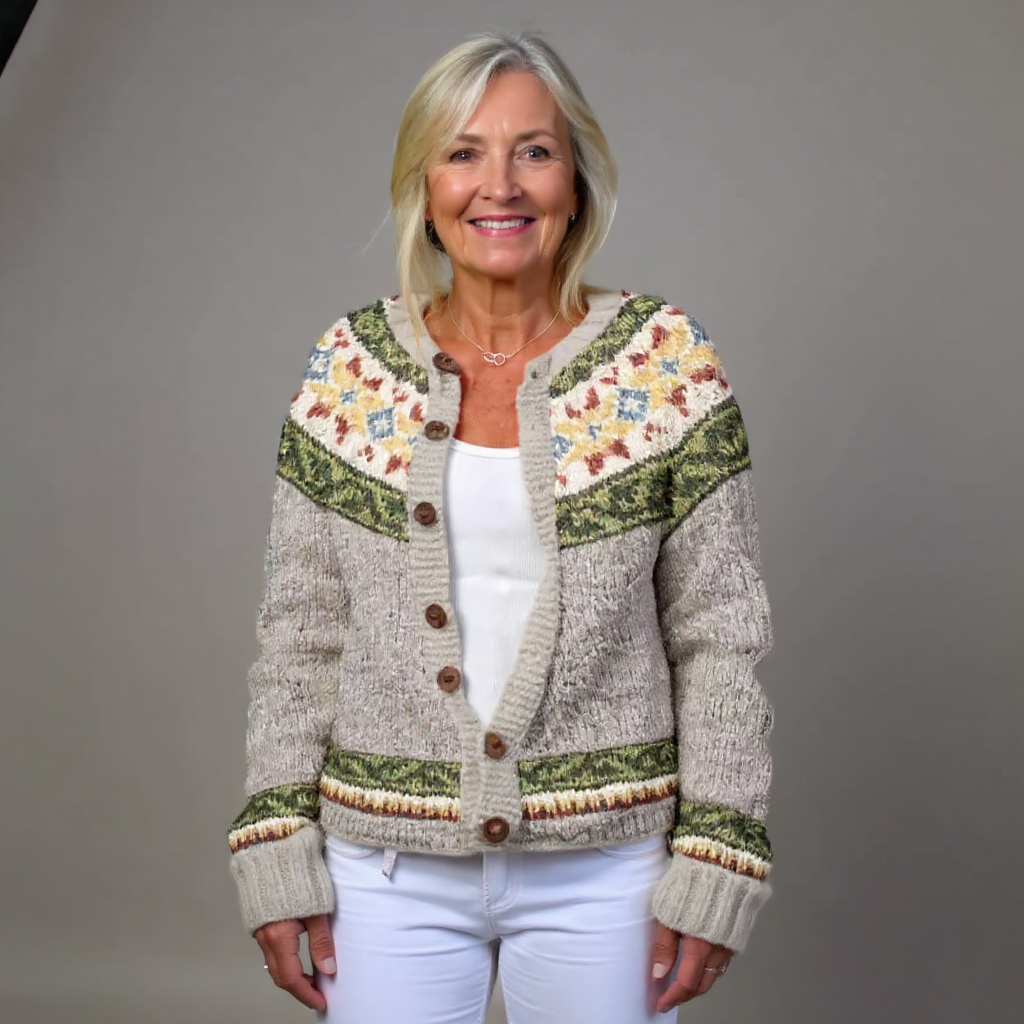 Ursula | Strickjacke im isländischen Vintage-Stil
