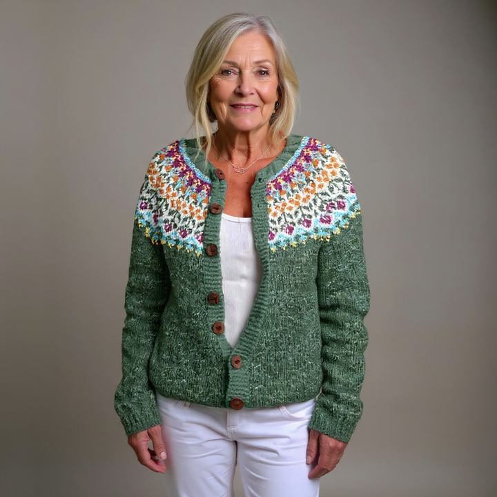 Sigrid | Strickjacke im isländischen Vintage-Stil