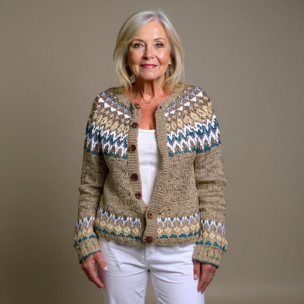 Elke | Strickjacke im isländischen Vintage-Stil