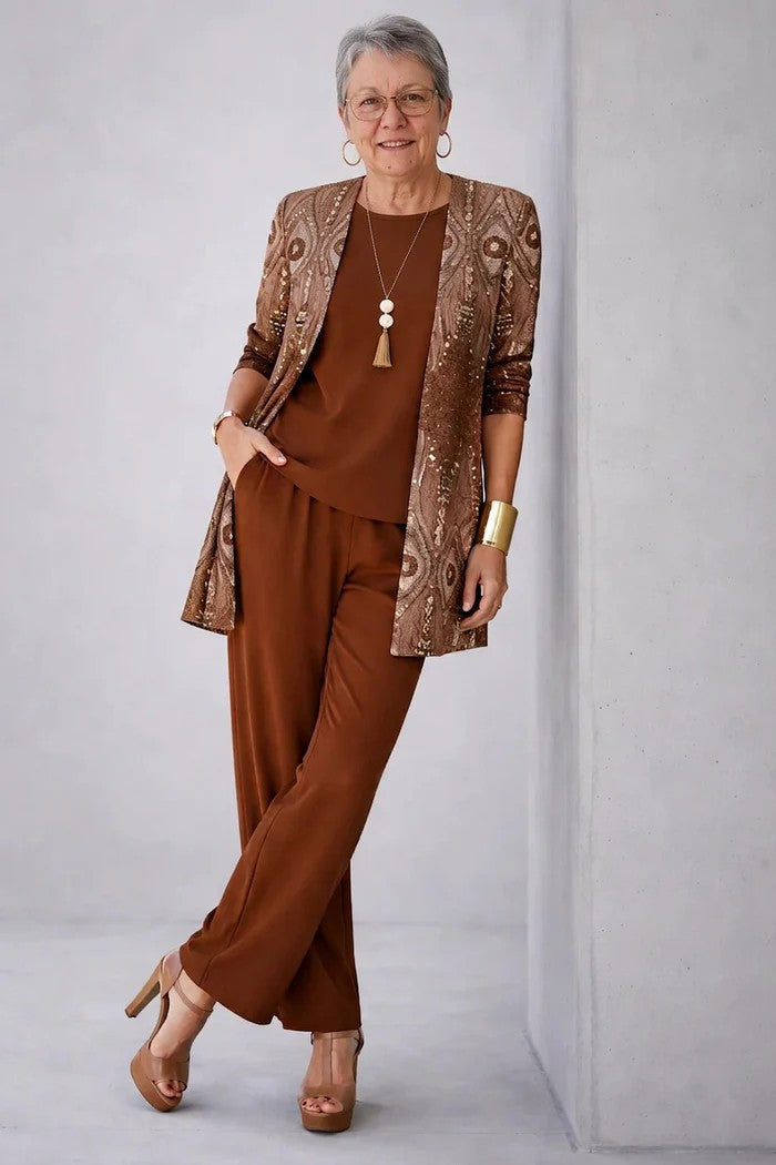 Adelheid | Elegantes dreiteiliges Damenset