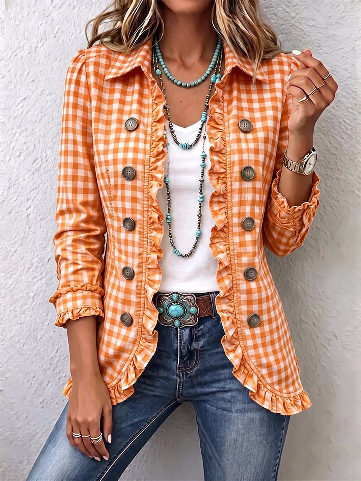 Elke™ | Blazer im Vichy-Karo