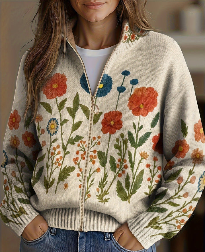 Doris™ | Cardigan mit Sommerwiese